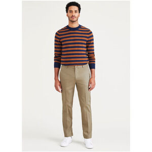 Dockers Men Stain Defender Straight Fit Khaki Pants British Khaki Size 36X29